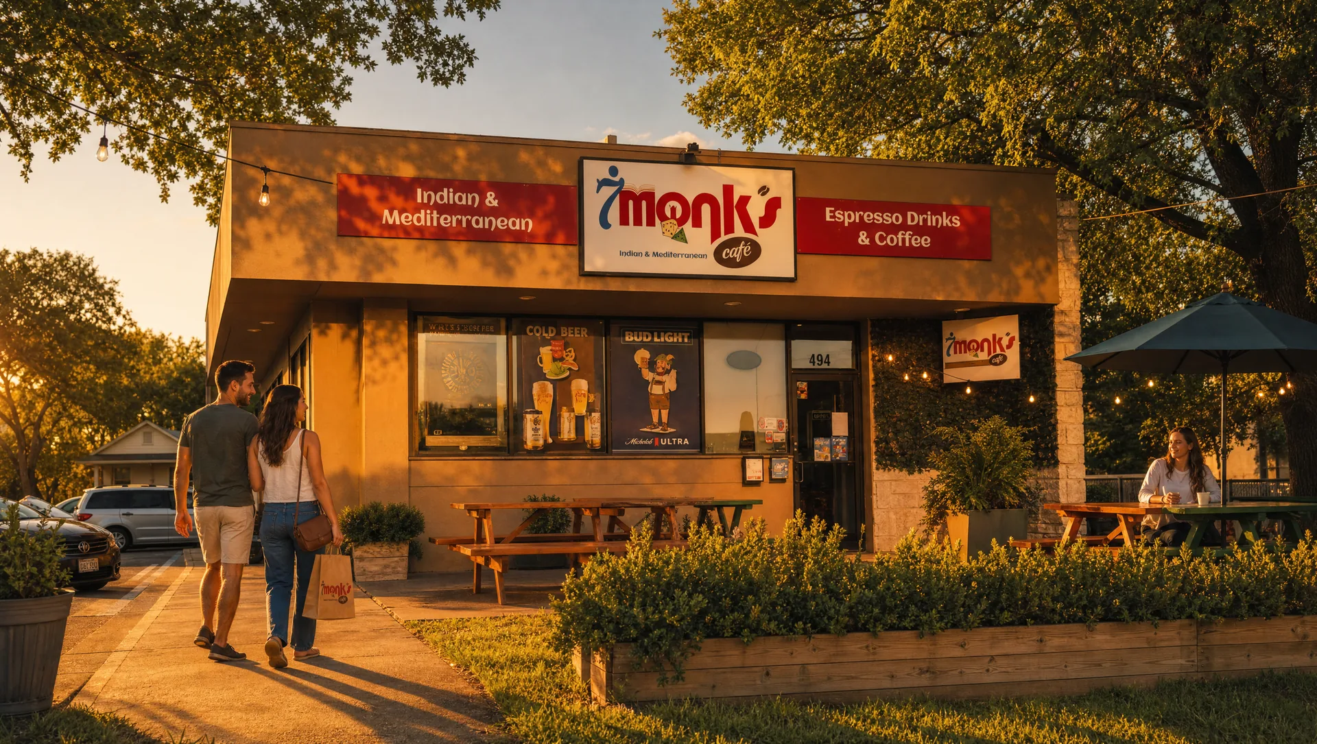 7 Monks Cafe Location