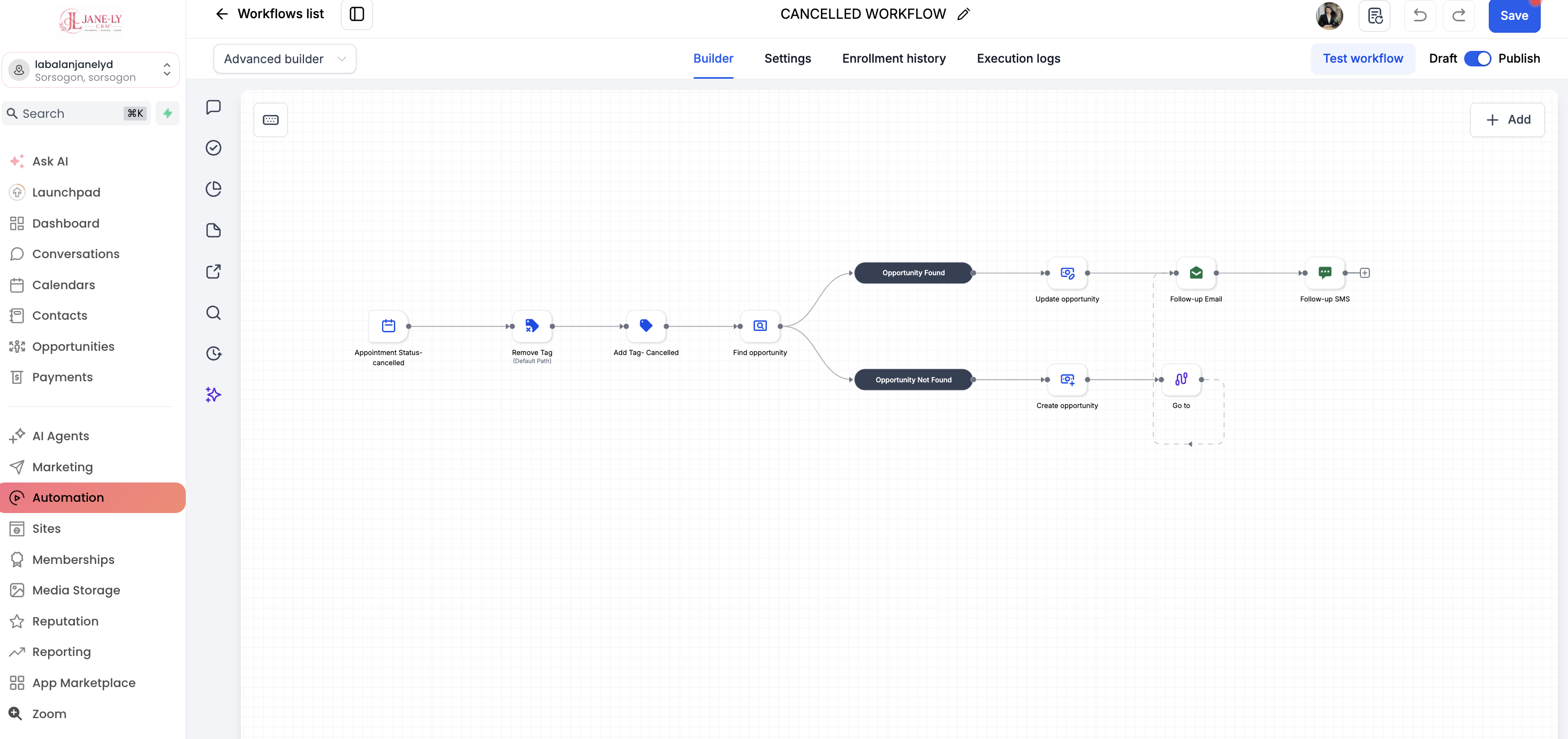 Cancelled Workflow