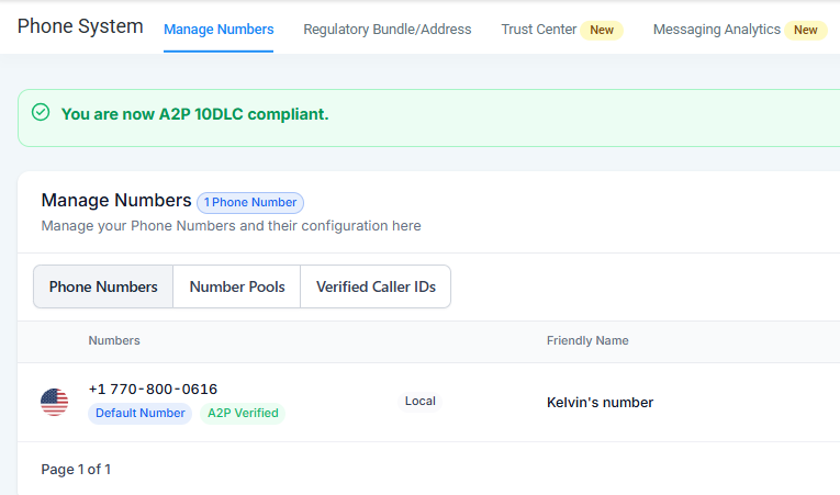 A2P 10DLC — Final Registration Flow
