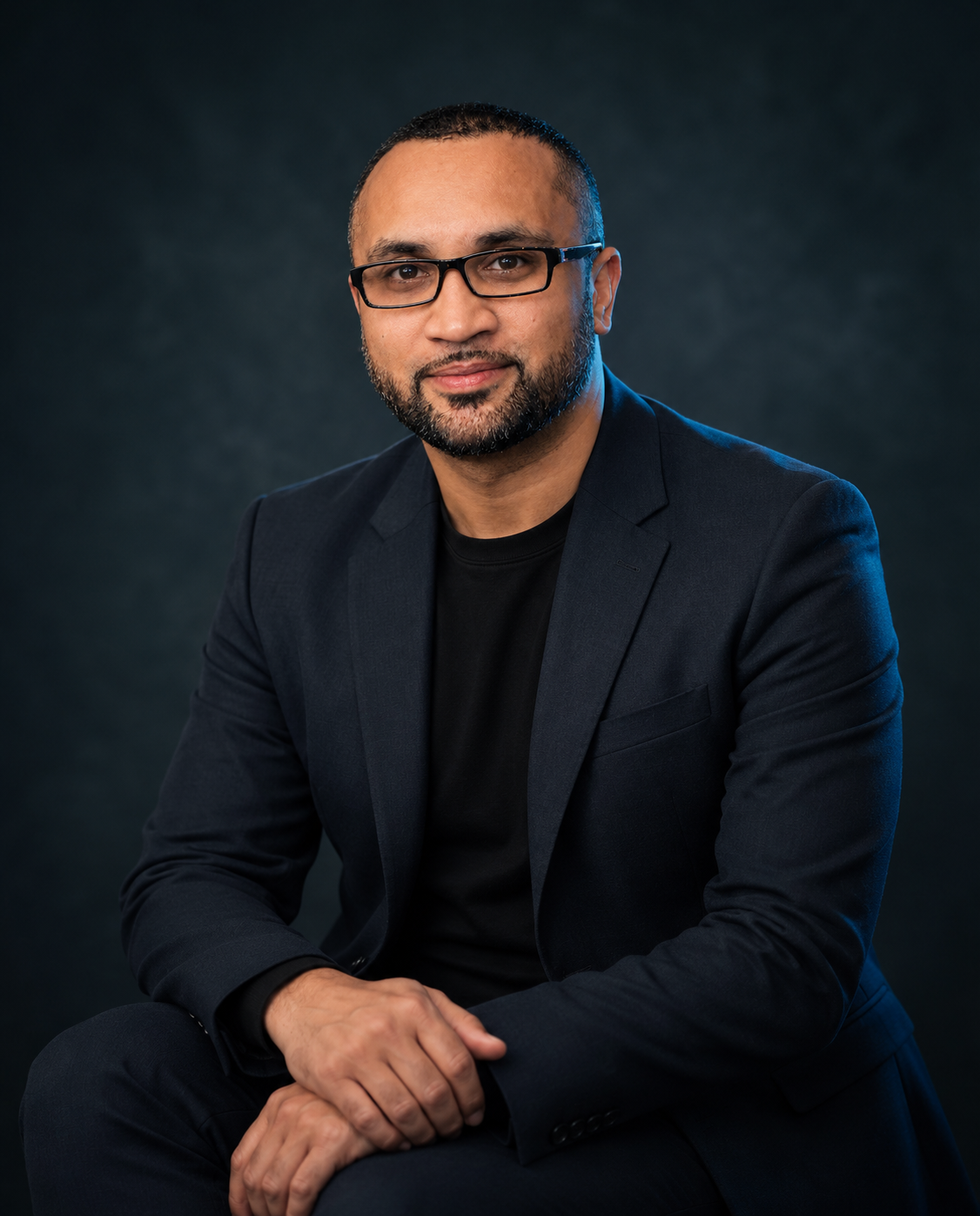 Belal Miah – Digital Marketing and AI Automation Educator wearing a navy blazer in a professional portrait