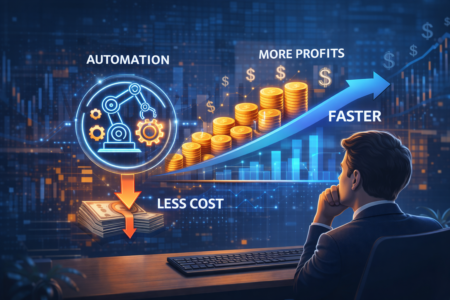 Automation — More Profits Faster, Less Cost
