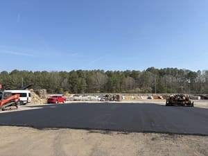 Asphalt parking lot striping in Ellijay