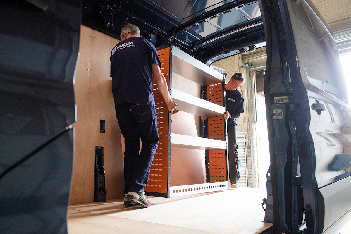 Ply lined van interior by Unique Van Linings