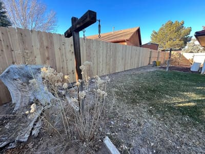 Chain link fence in Farmington, New Mexico