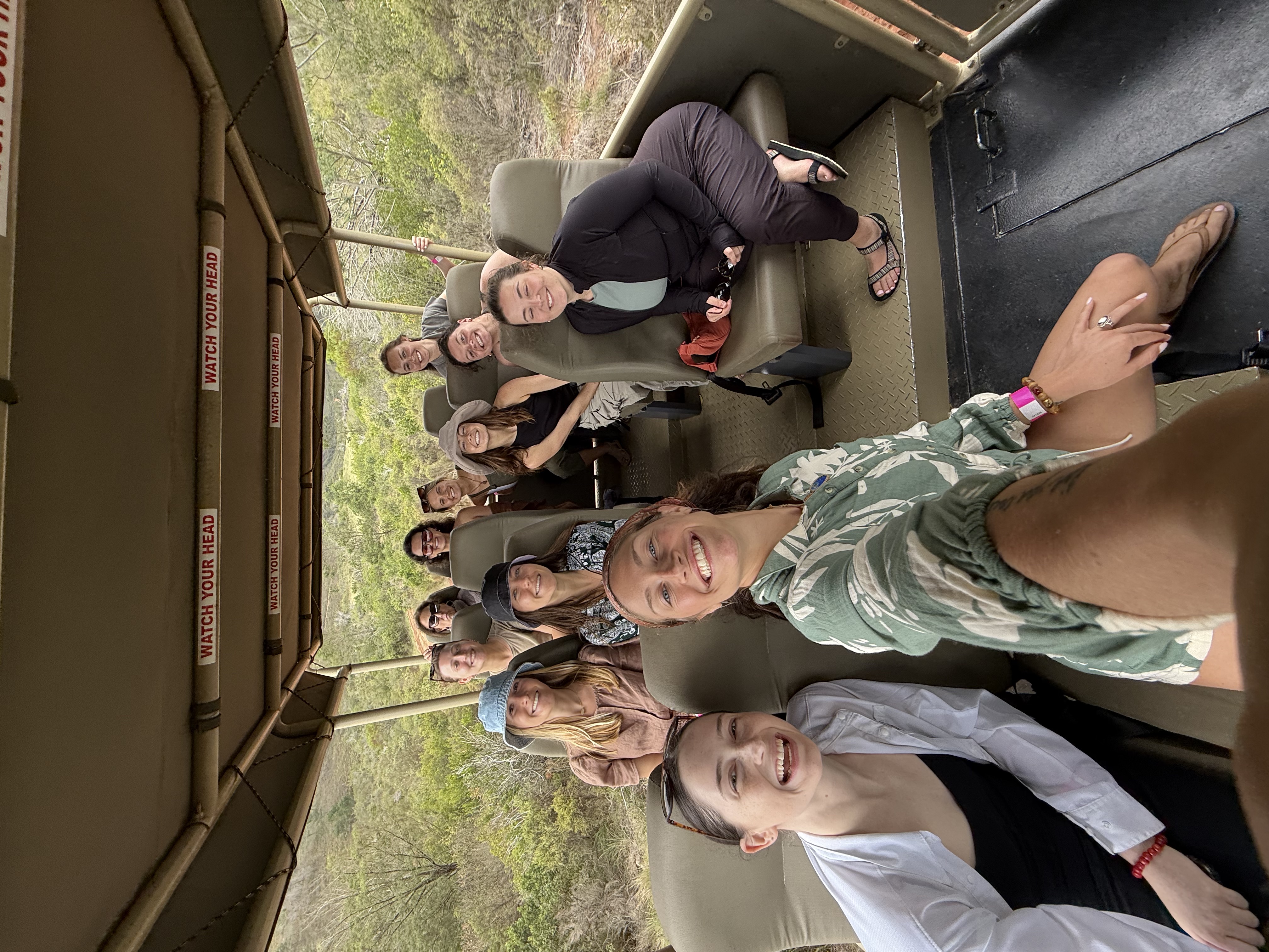 People on safari jeep People on safari jeep