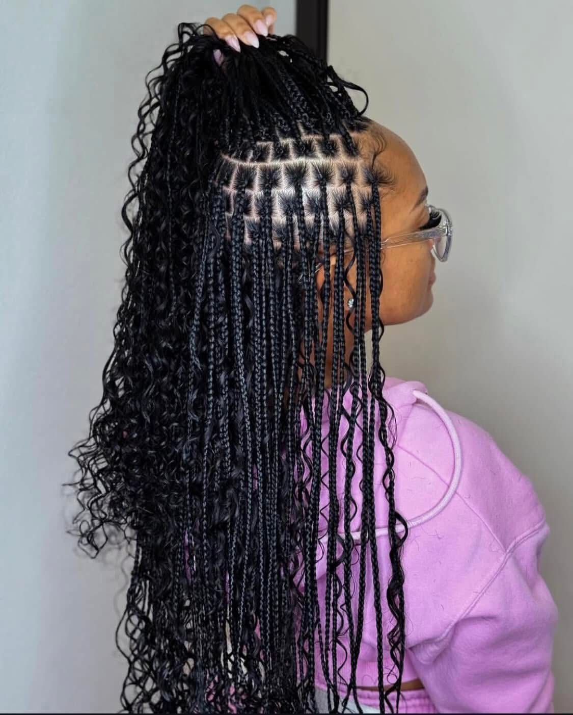 Smaldium Knotless Braids Boho