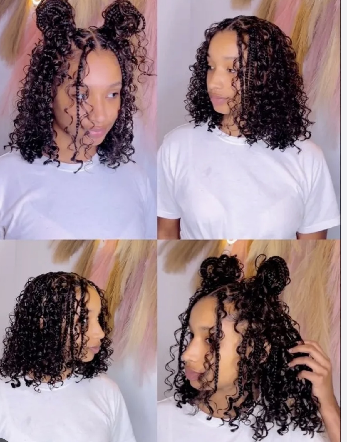 Medium Bob Boho Knotless Braids