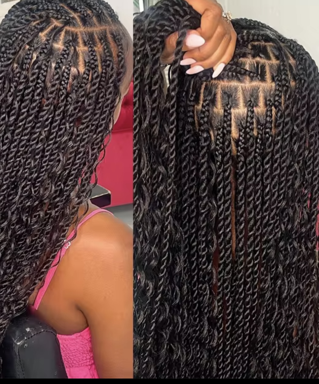 Medium Boho Twist Braids