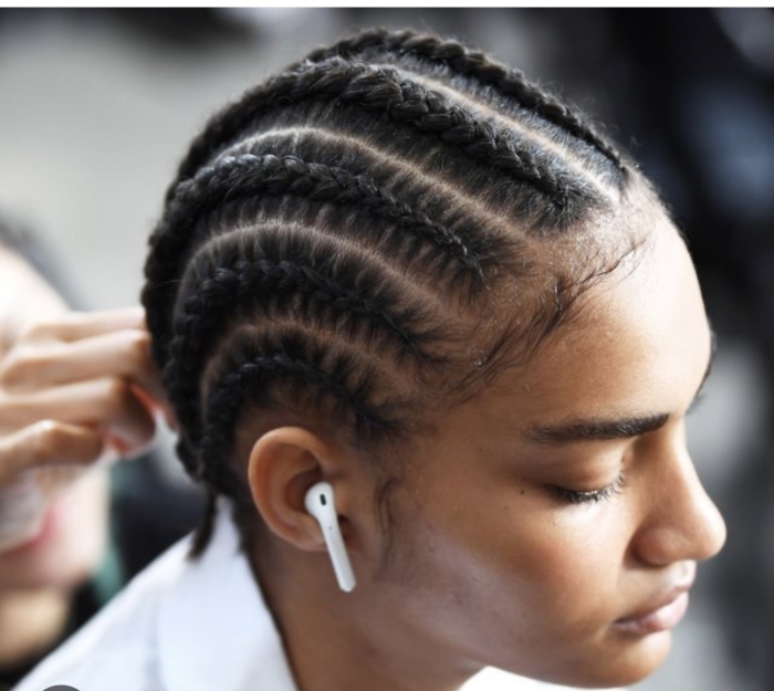 Natural Hair Corn Rows
