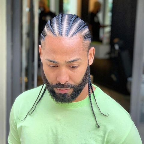 Men Natural Cornrows