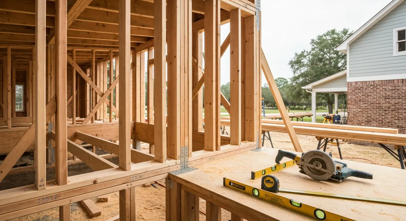 Room addition framing