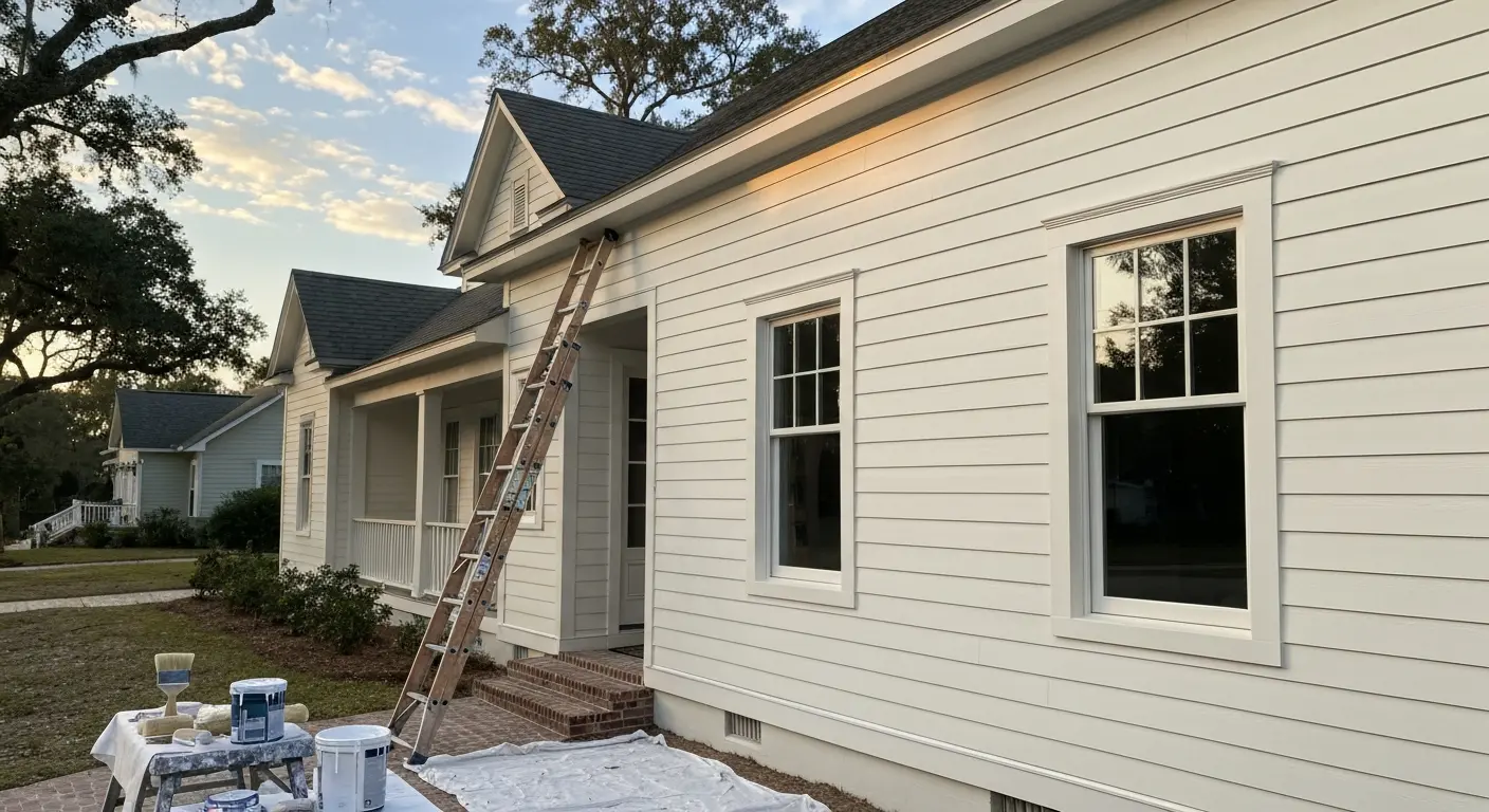 House exterior painting project
