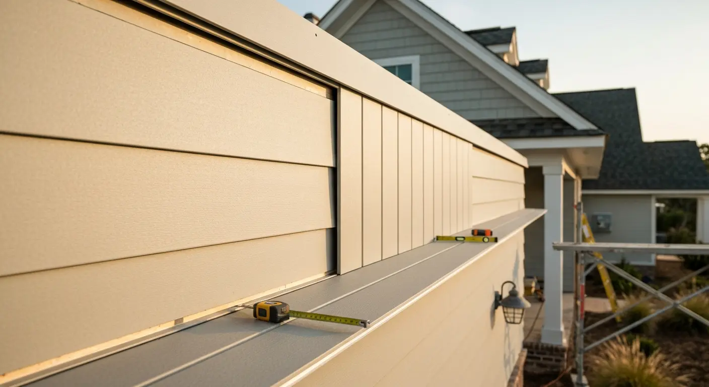Fiber cement siding installation