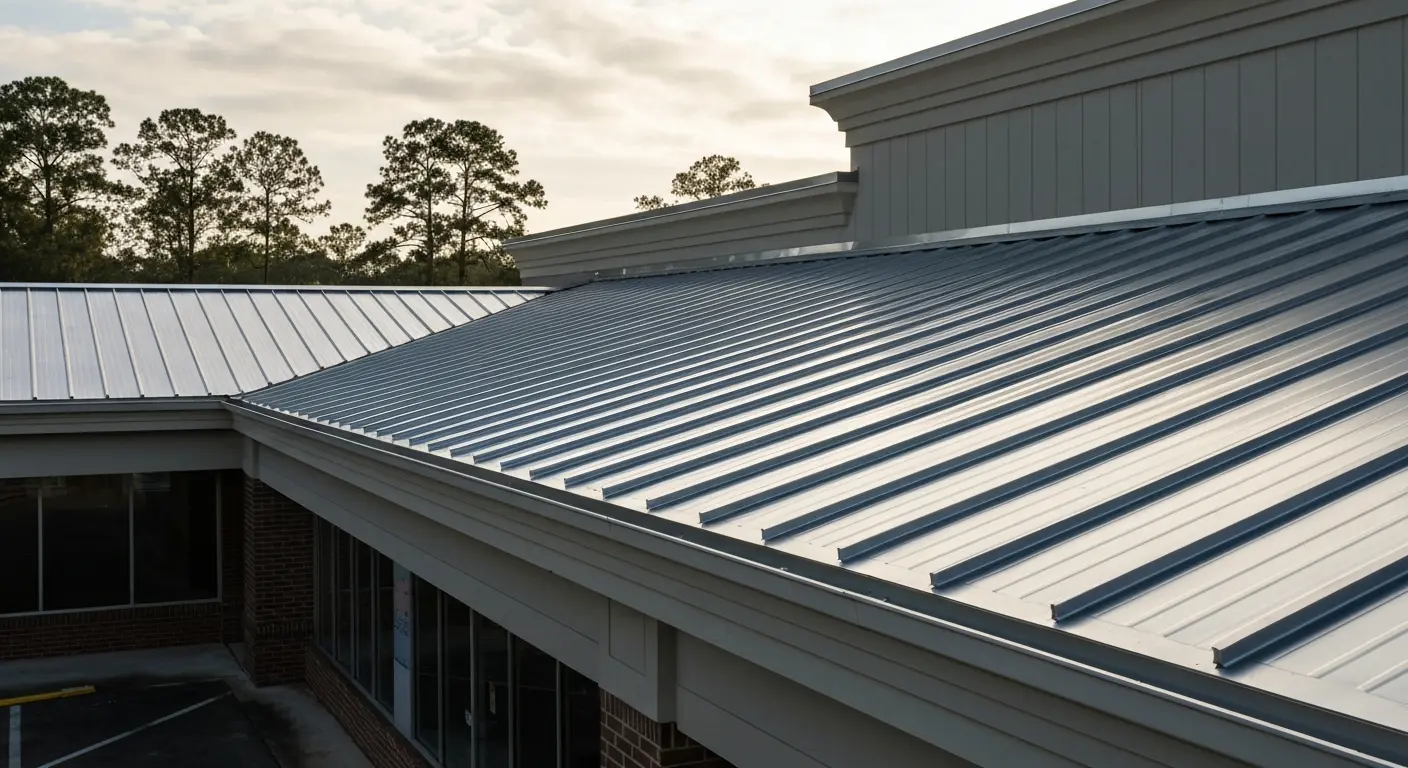 Commercial metal roof project