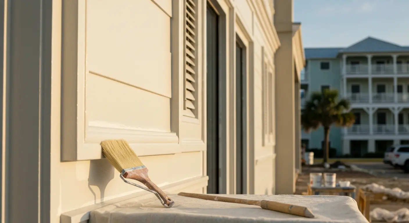 Commercial exterior painting