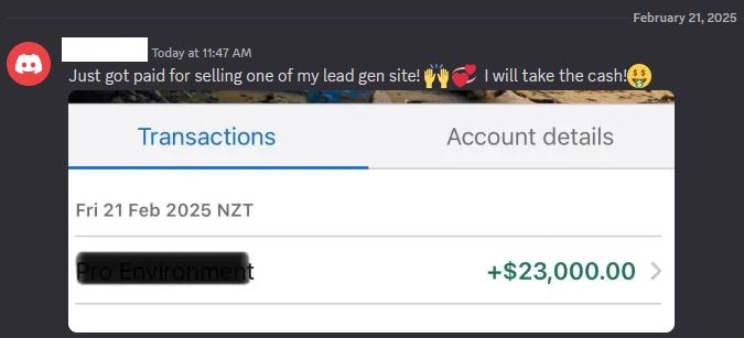 Client testimonial