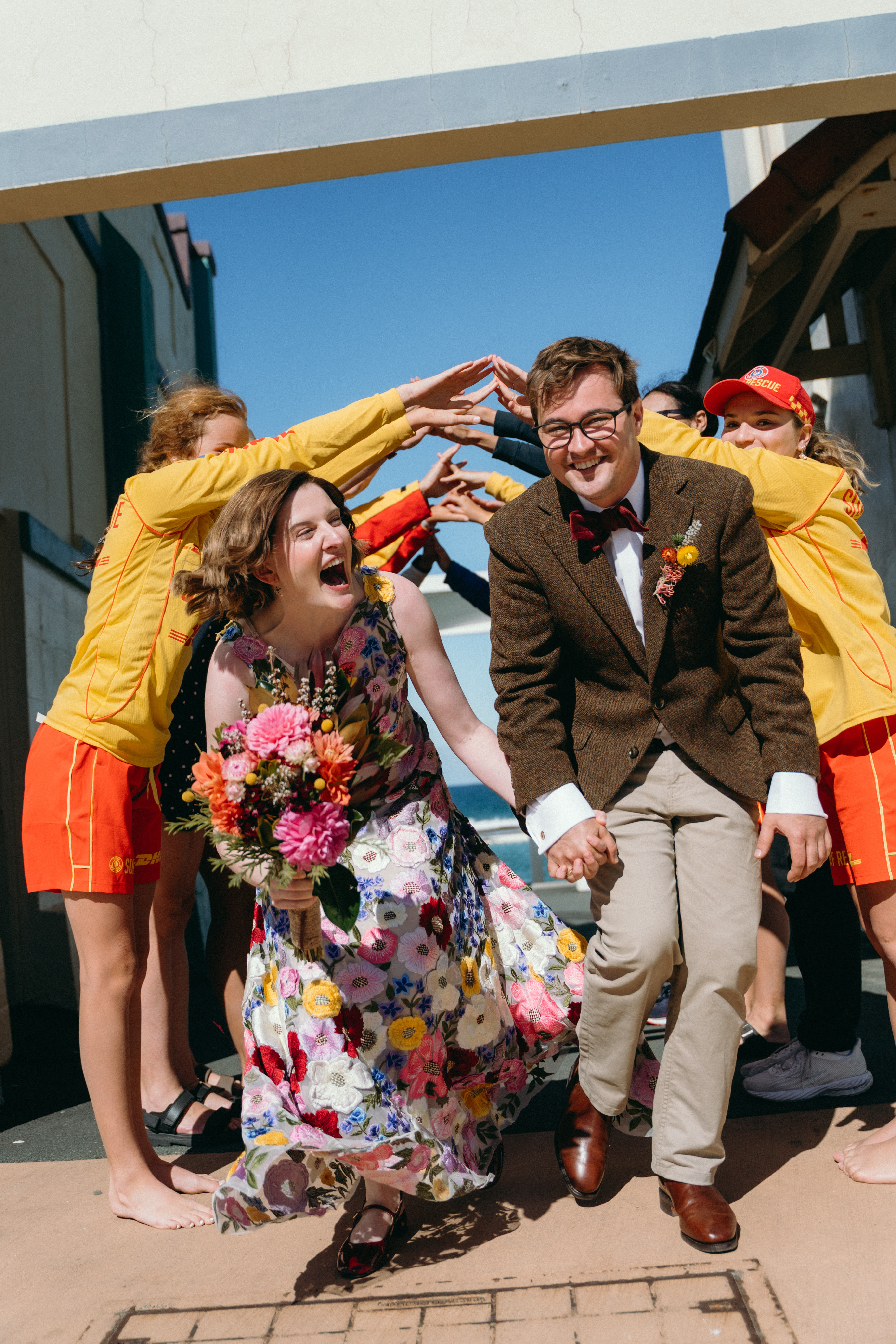 Couple celebrating