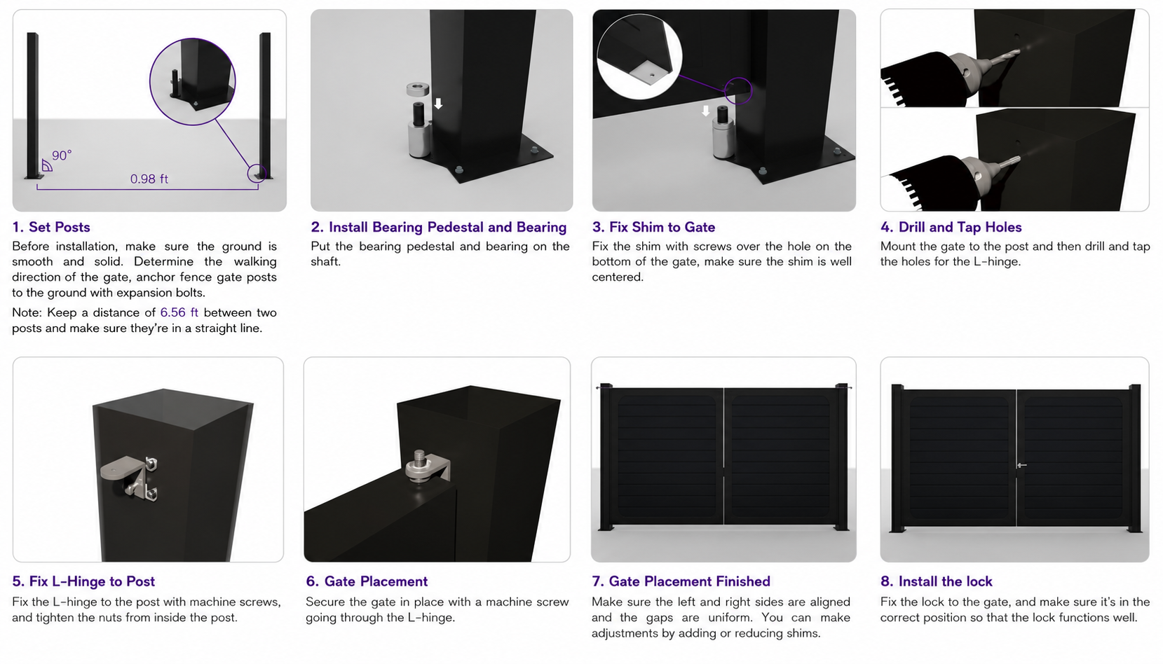 Normfence easy install parts