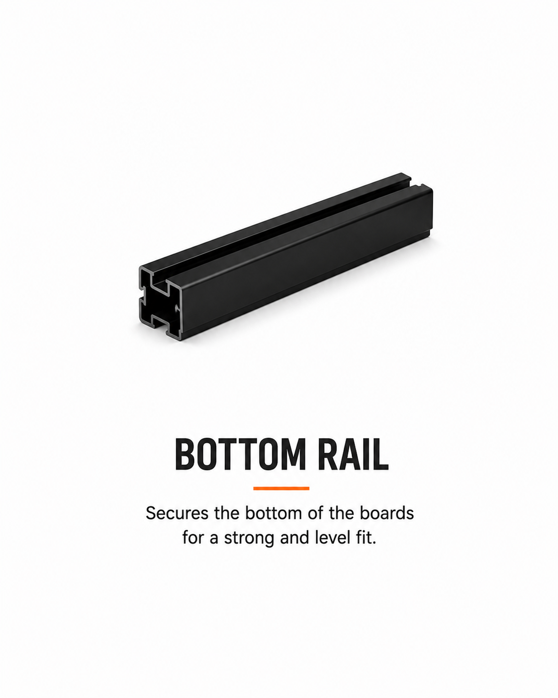 Charcoal black WPC composite fence detail view by Normfence