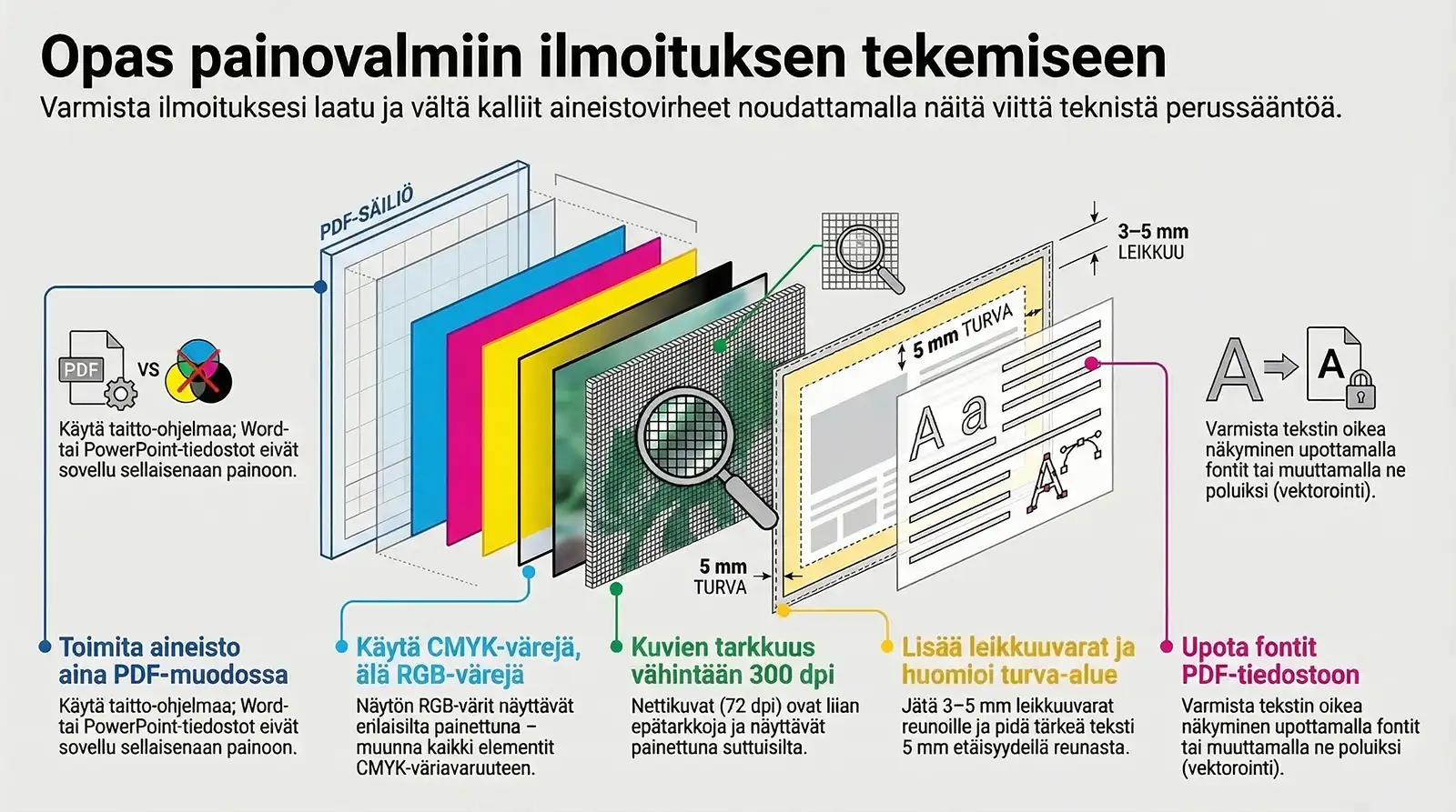 Opas painovalmiin aineiston tekemiseen