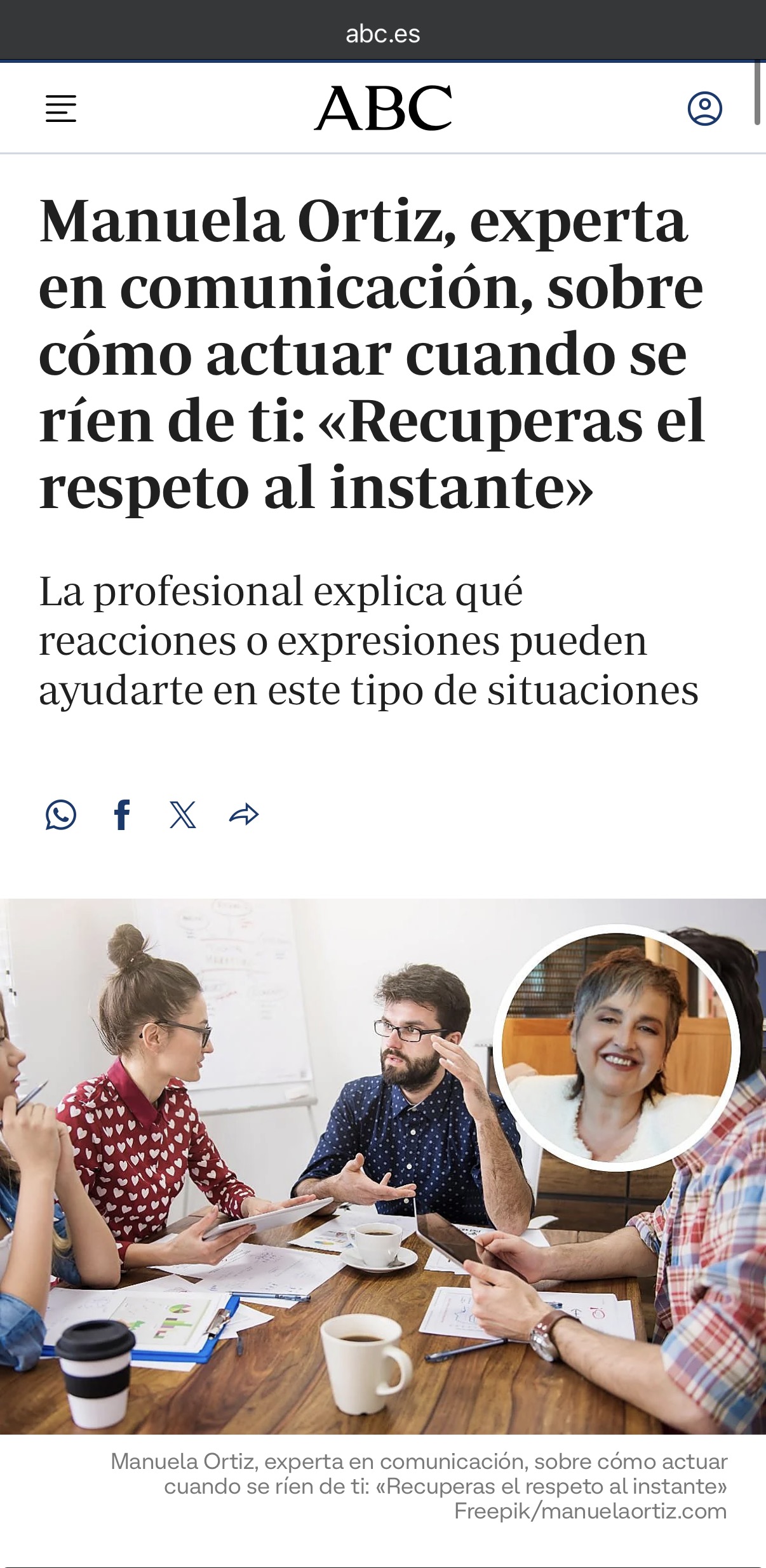 Aparición en prensa