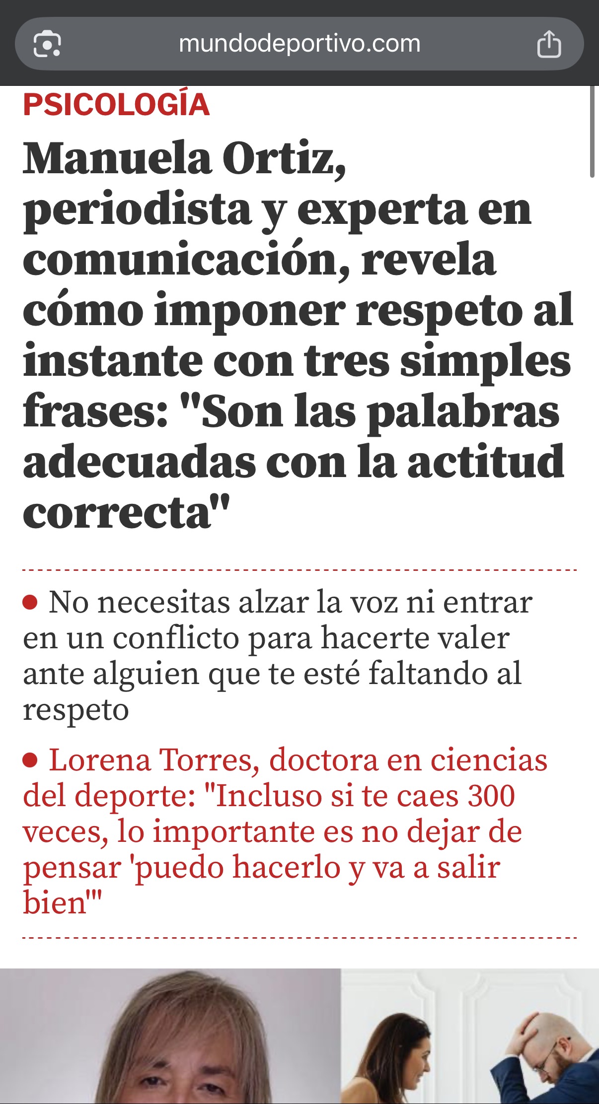 Aparición en prensa