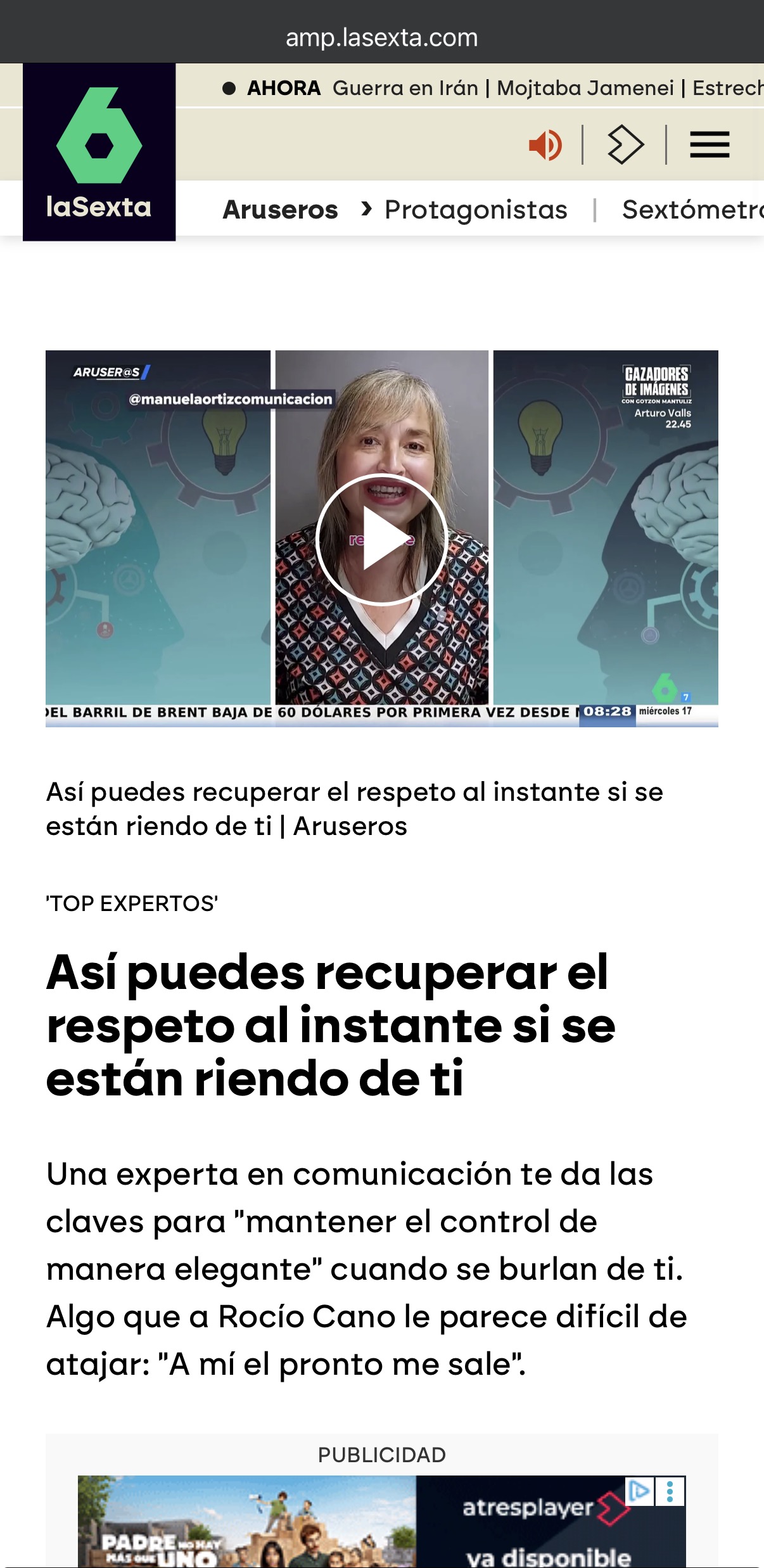 Aparición en prensa