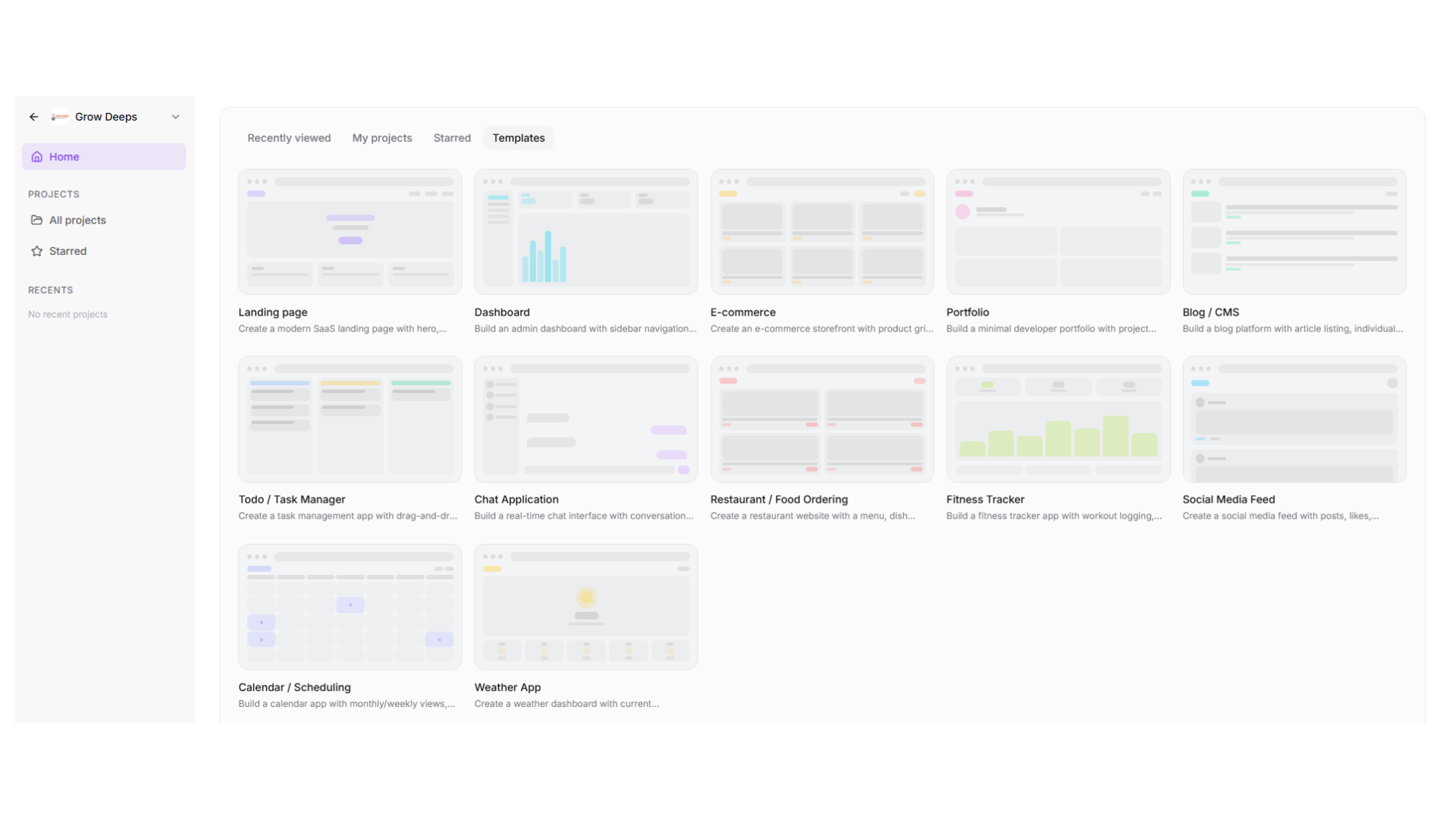 Grow Deeps Platform
