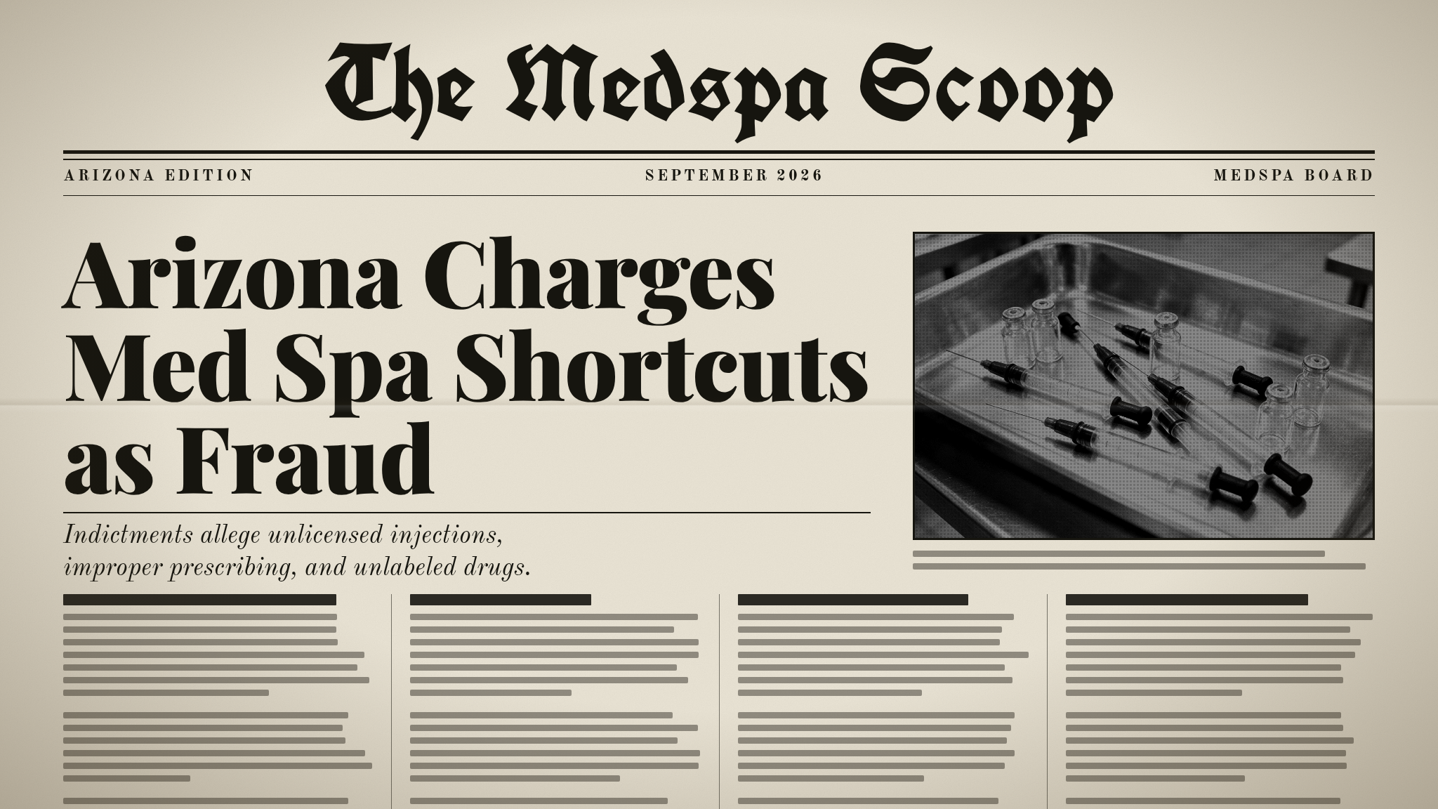 Arizona Is Now Charging Med Spa Shortcuts as Fraud. Someone Is Checking.