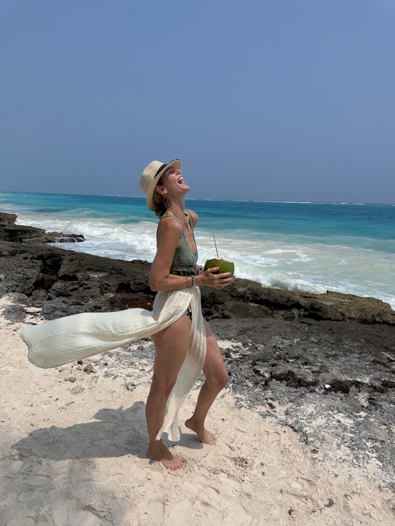 Caribbean shore at Tulum