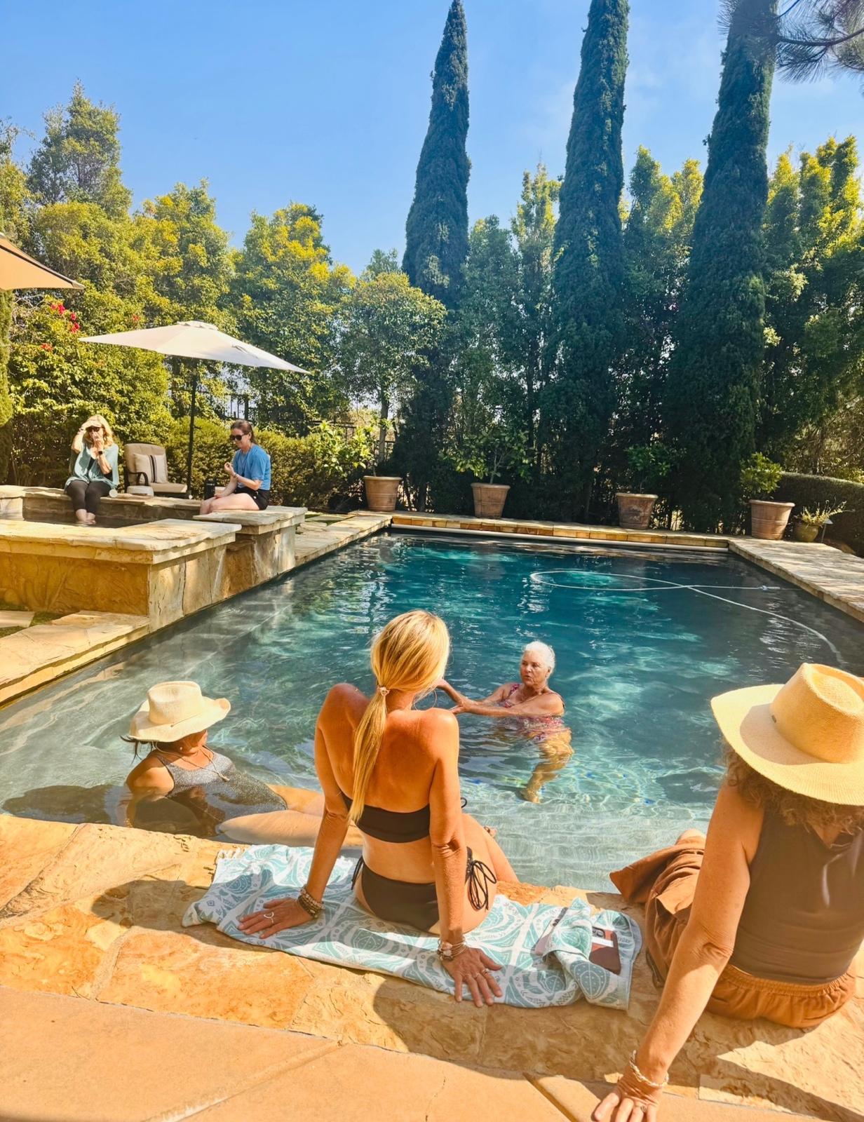 Sacred water ritual beneath the Moon at Casa Encinitas