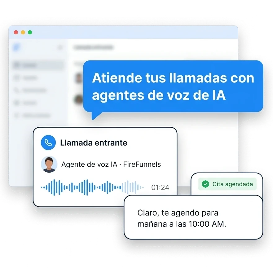 Agentes de IA de voz en FireFunnels