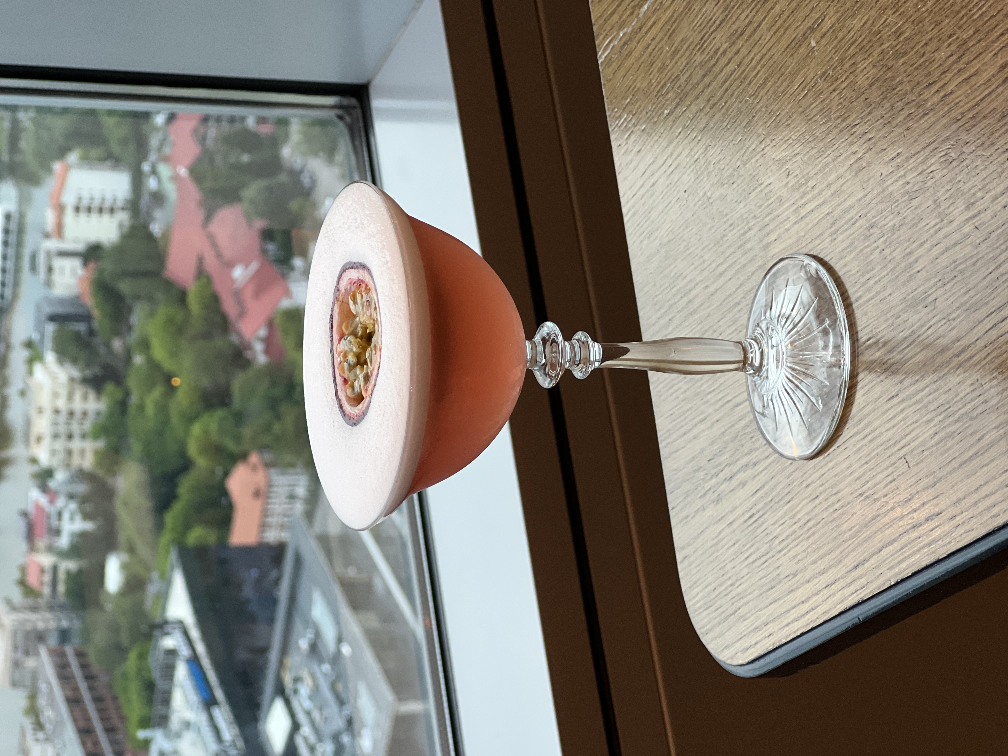 NOR Sky — dining table setting with city view