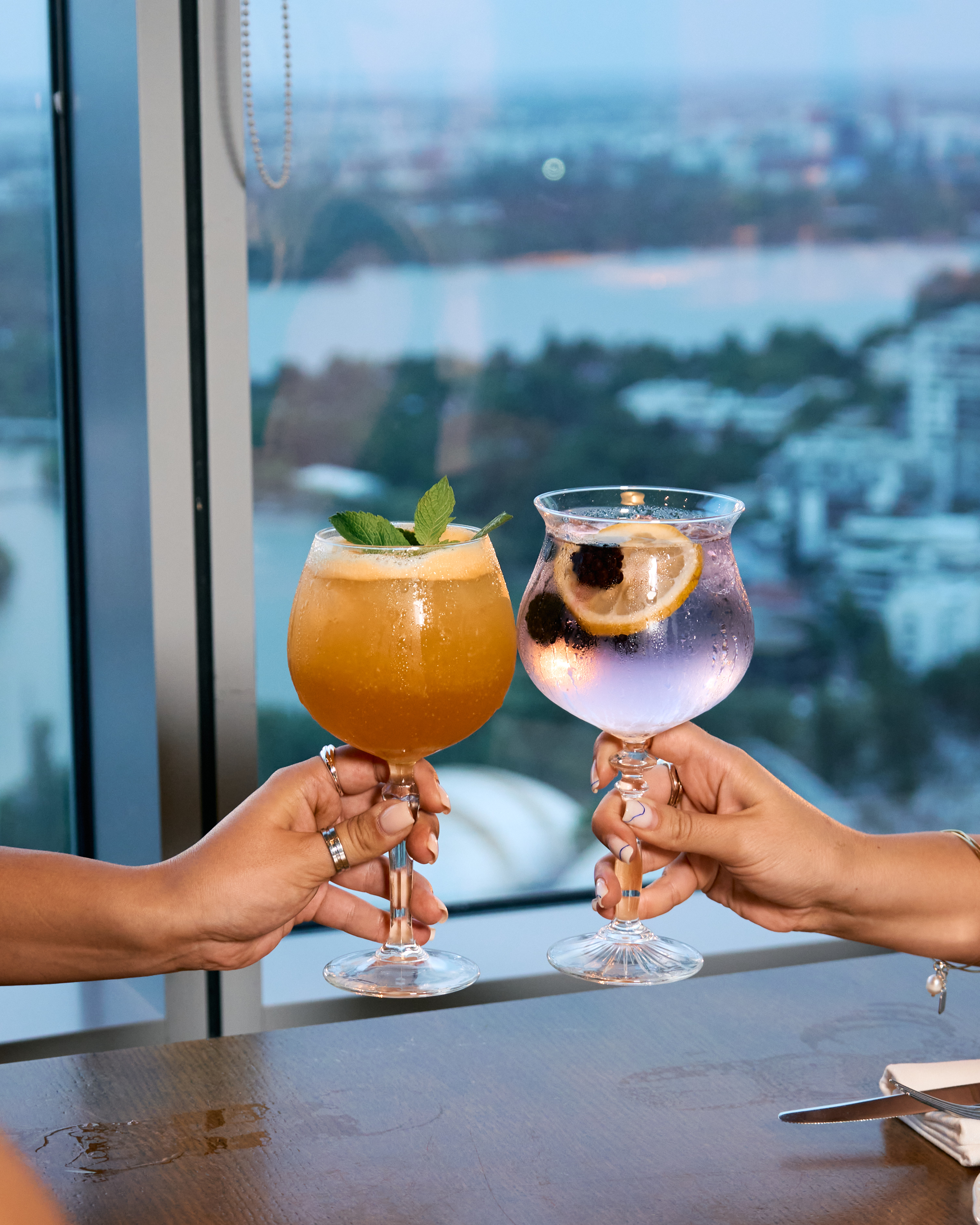 NOR Sky — dessert menu presentation