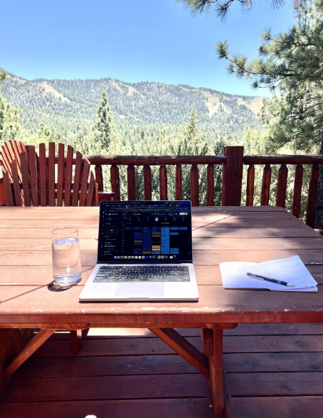 Trabajando en la naturaleza