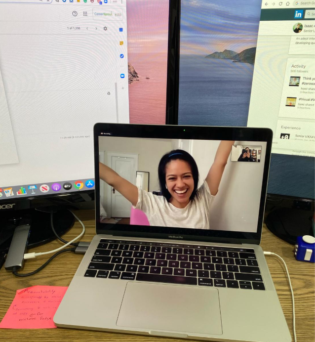 Llamada de video con clientes