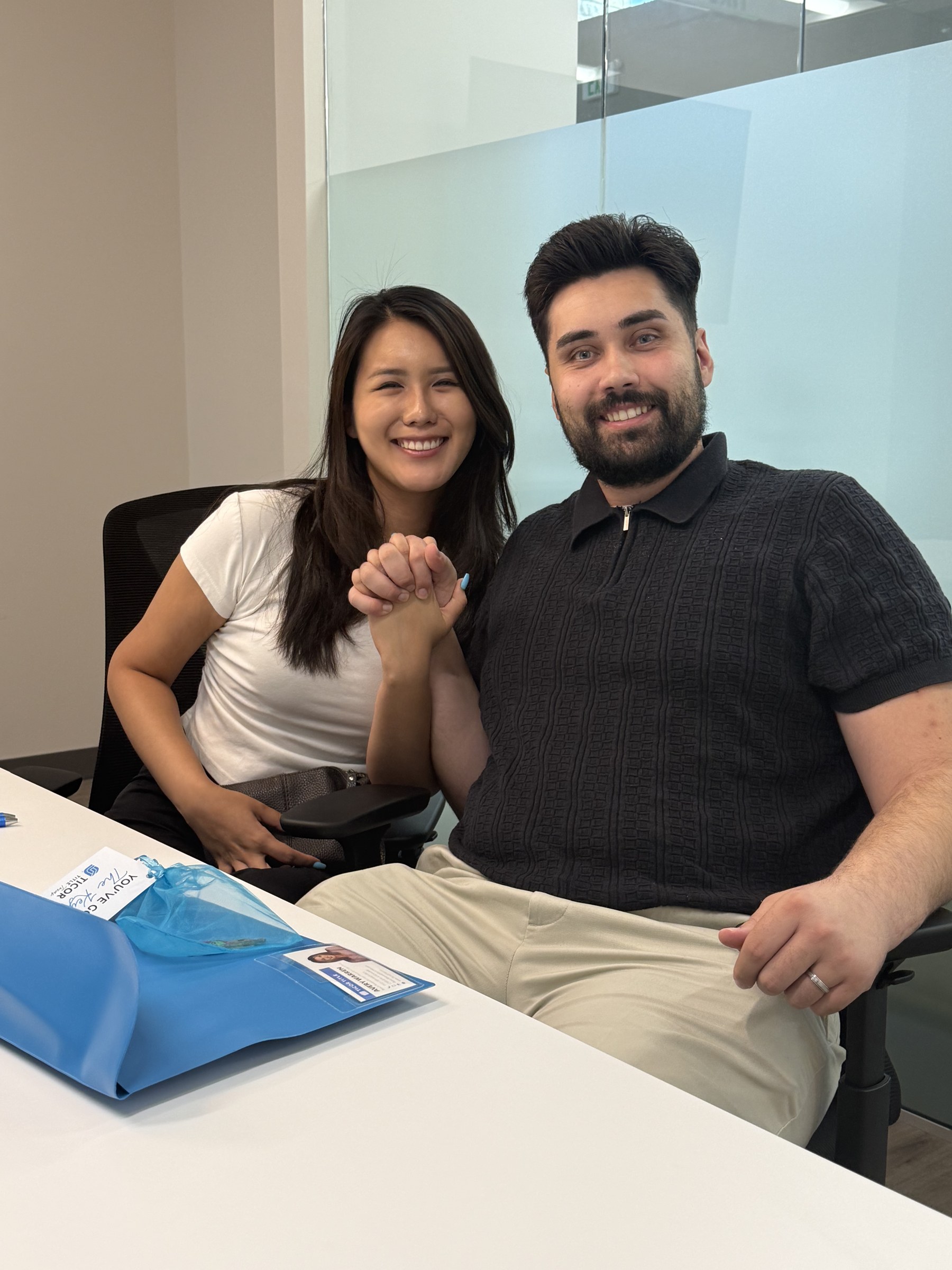 New Texas homeowners celebrating closing day with Yates Realty Group