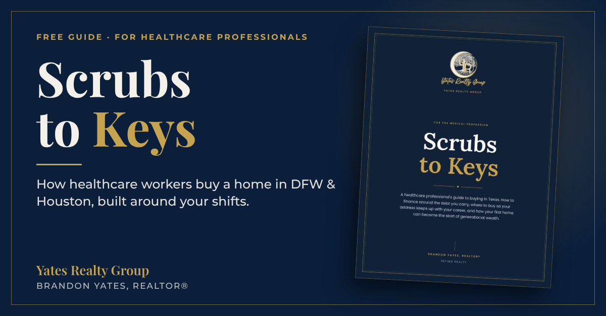 Scrubs to Keys free home buying guide for healthcare professionals in Texas