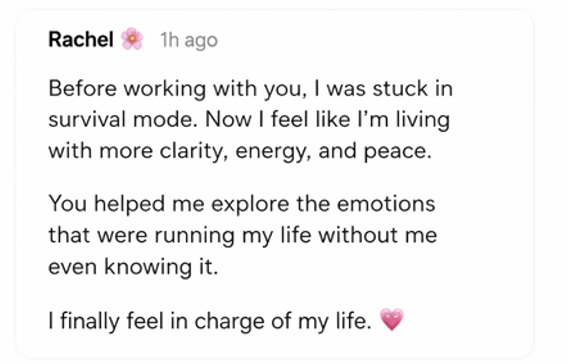 Client testimonial