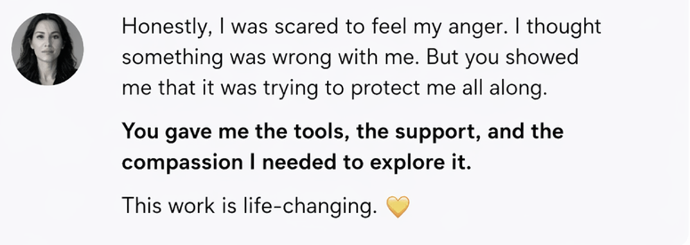Client testimonial