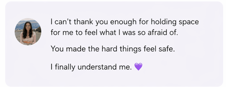 Client testimonial
