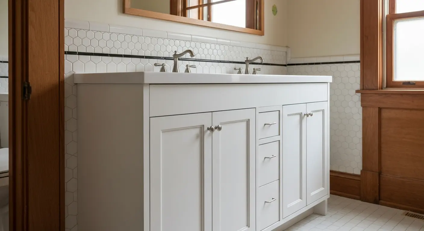 Custom vanity installation
