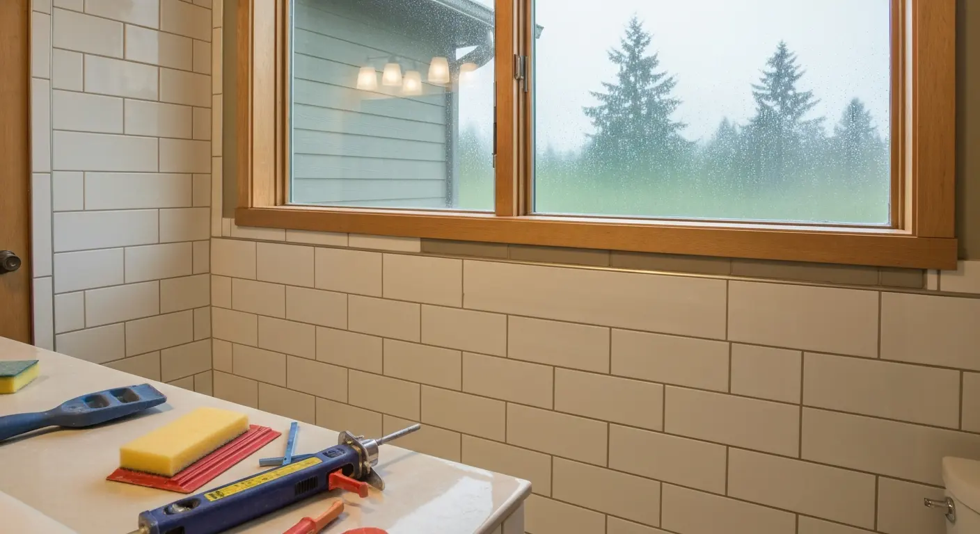 Tile shower installation