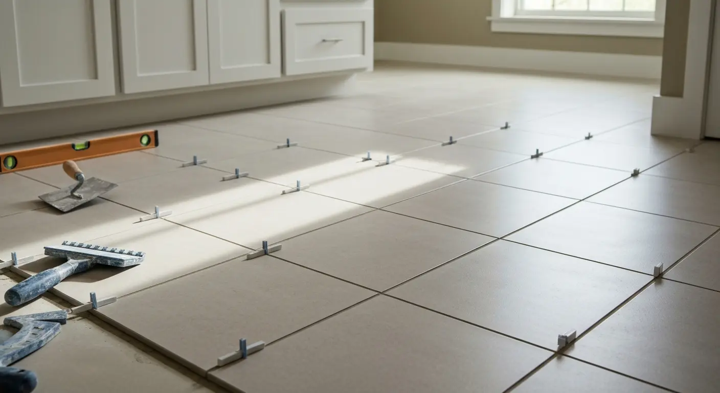Bathroom floor tile