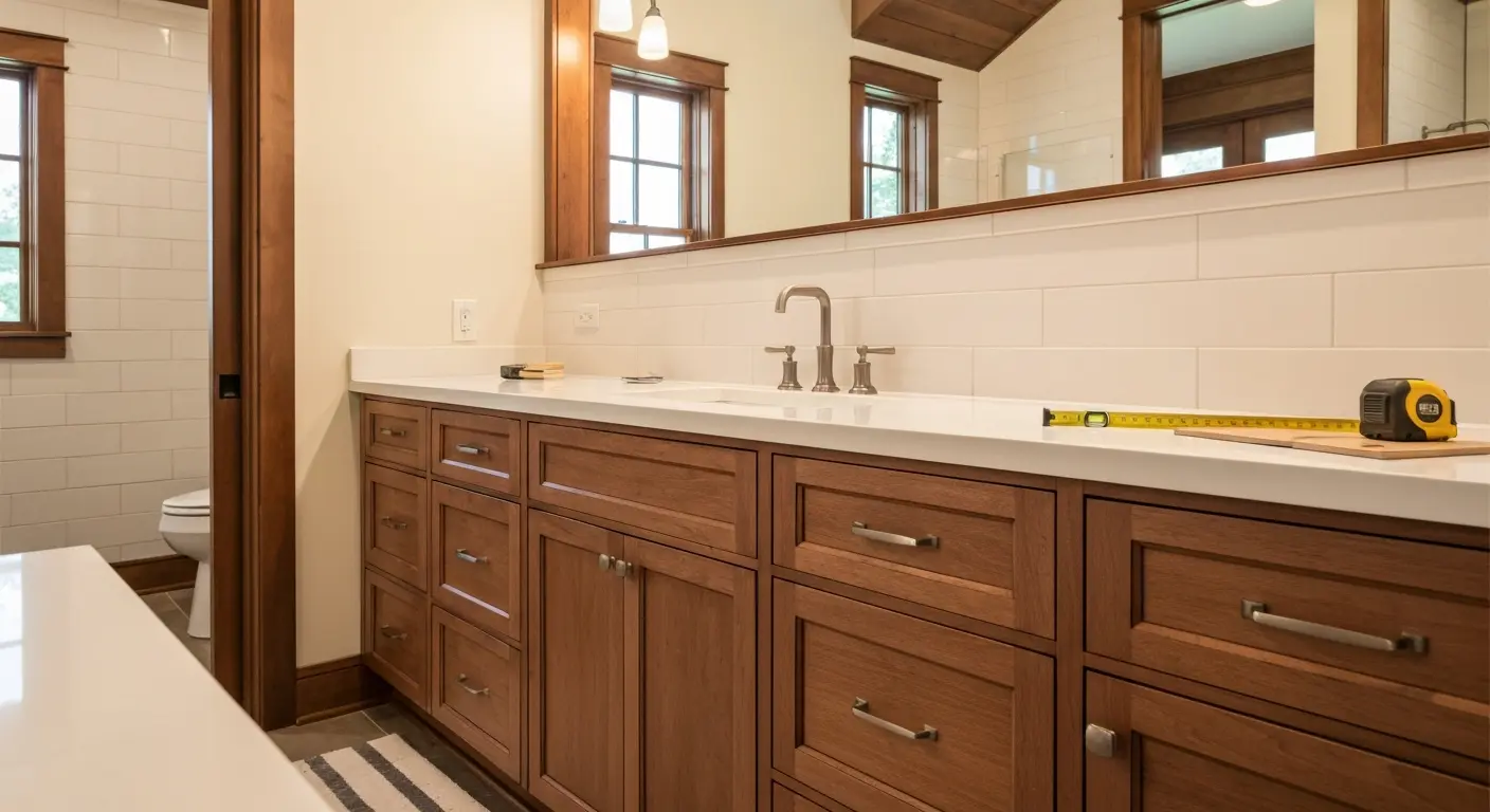 Custom bathroom vanity
