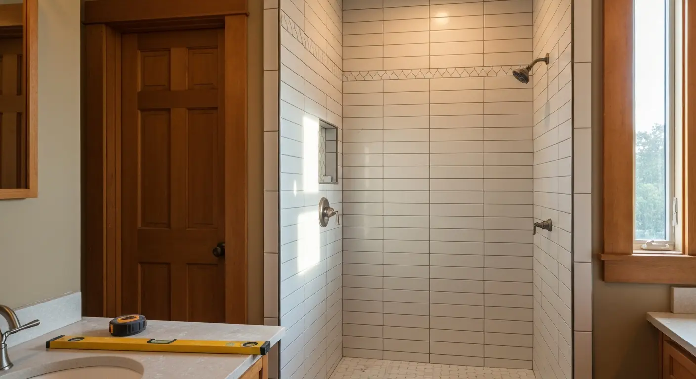 Bathroom tile shower design