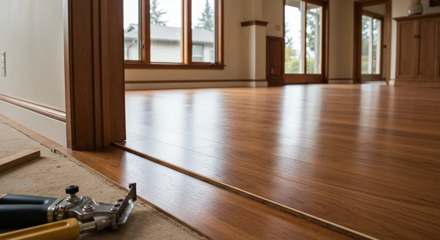 Hardwood flooring installation