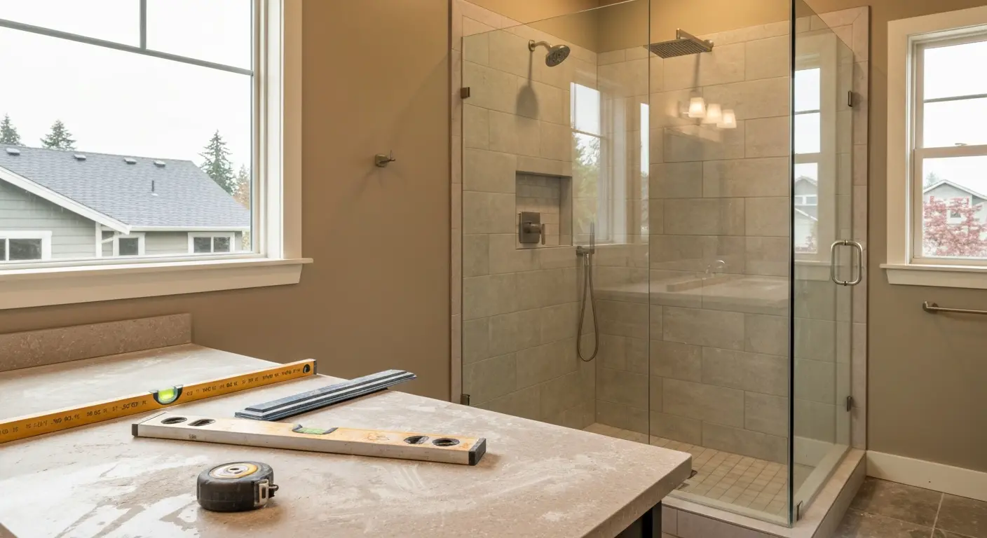 Shower and tub installation