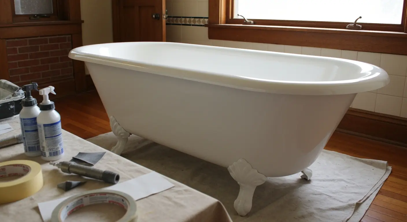 Vintage bathtub refinishing
