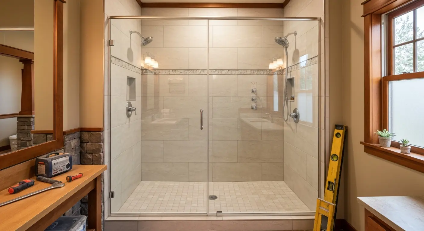 Shower and tub installation